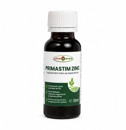 Primastim Zinc – Îngrășământ Foliar Zinc 6% + Acizi Humici – Prevenire Carențe Zn – Legume, Pomi, Viță de Vie