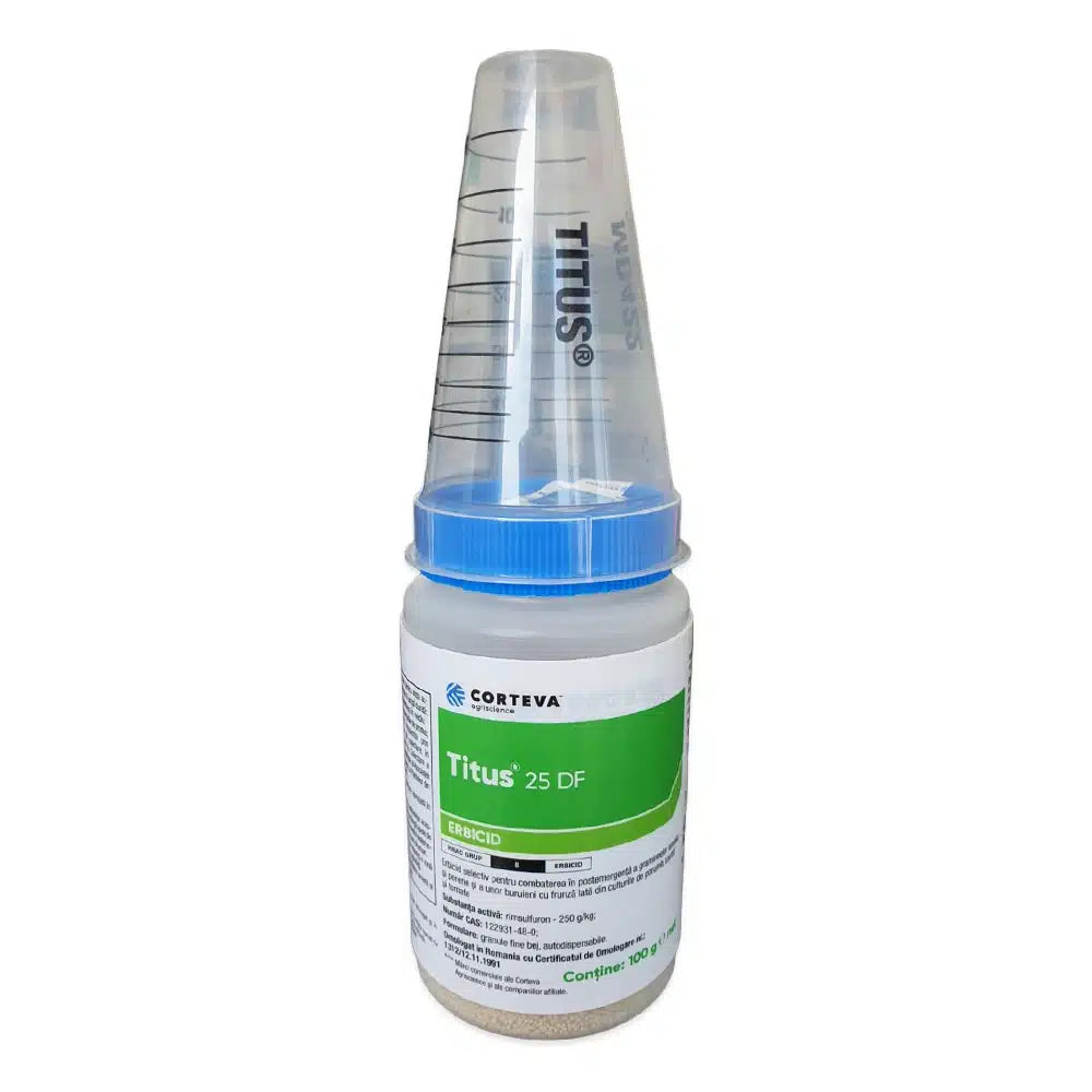 Titus 25 DF - Erbicid Sistemic Postemergent - Porumb, Cartof, Tomate - Buruieni Graminee si Dicotiledonate, Corteva