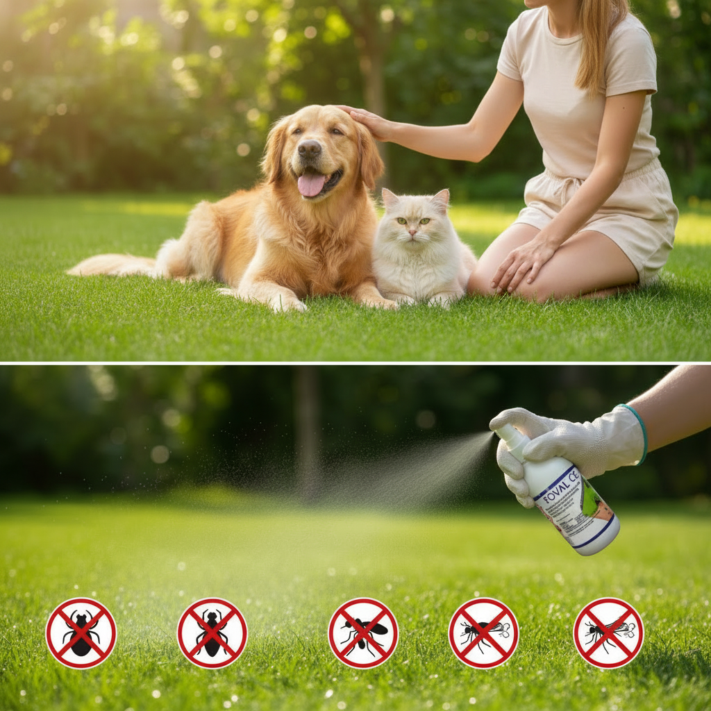 Pachet Protecție Animale de Companie – Foval CE 100ml + VanProtect Repelent 100ml