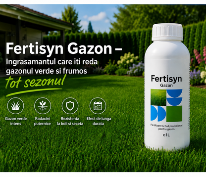 FERTISYN GAZON 1 L - Fertilizant Lichid Profesional - Gazon Verde și Dens
