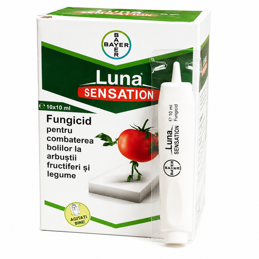 Luna Sensation 500 SC - Fungicid Sistemic si Mezostemic - Zmeur, Coacaz, Agris, Fasole, Salata, Tomate - Putregai Cenusiu, Fainare, Bayer