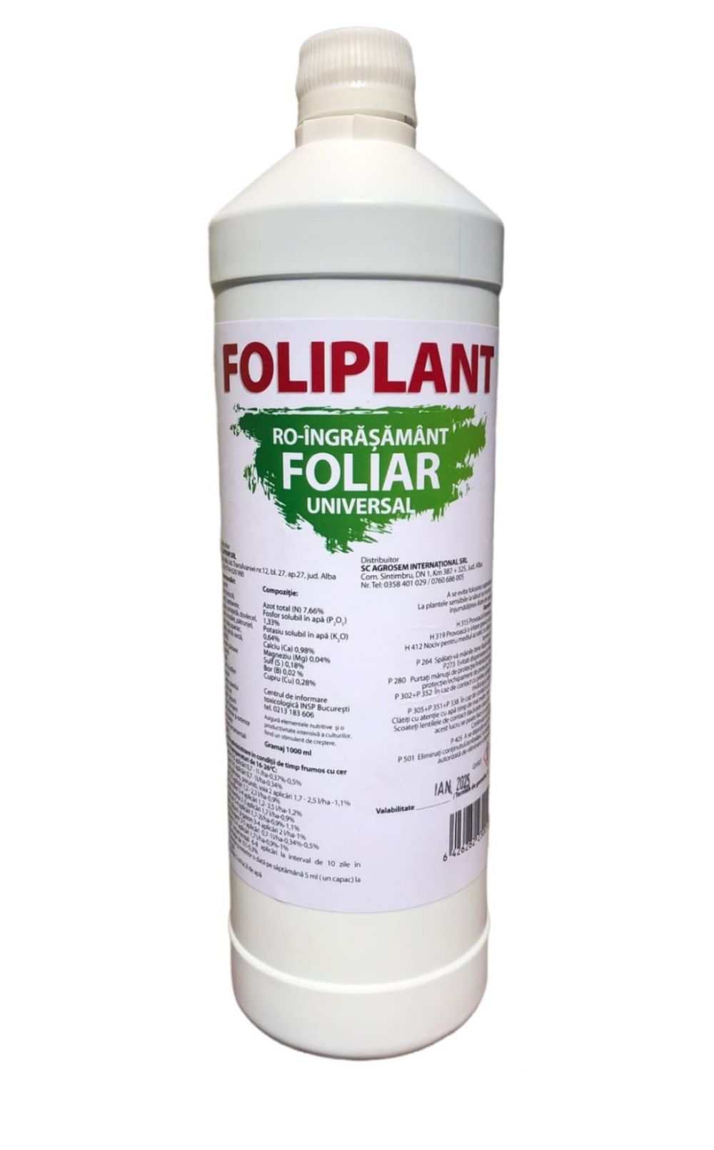 Îngrășământ universal Foliplant – nutriție completă pentru plante sănătoase și producții ridicate