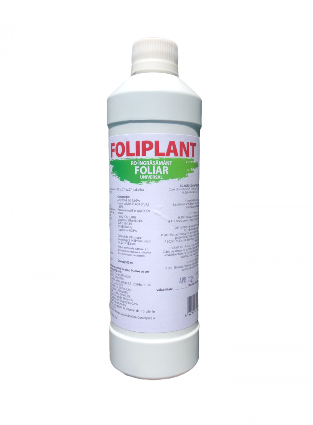 Îngrășământ universal Foliplant – nutriție completă pentru plante sănătoase și producții ridicate