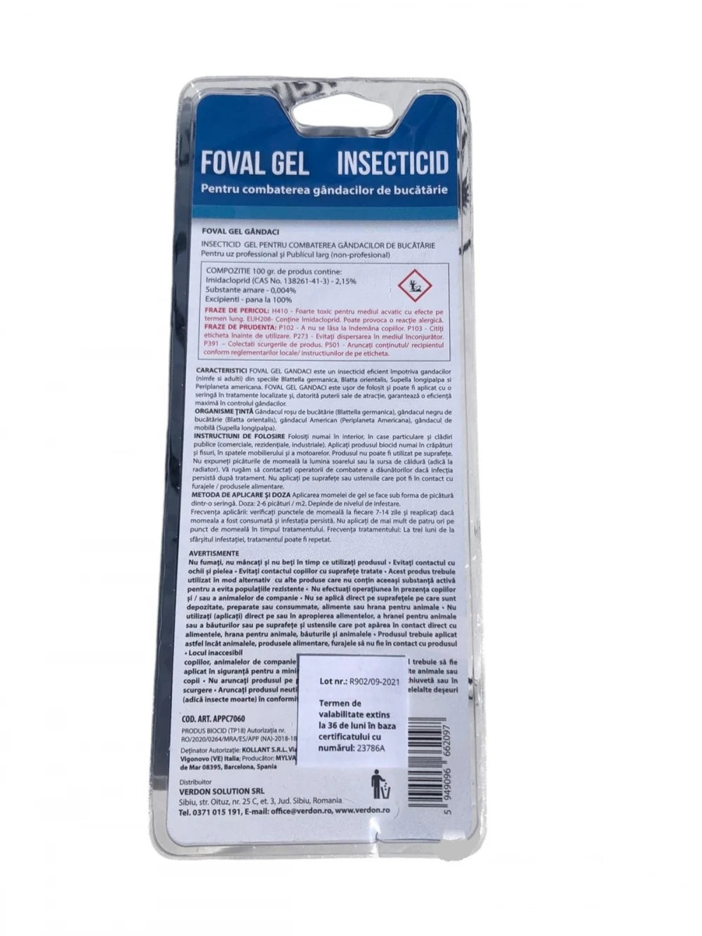 Insecticid Foval Gel Gandaci 20 Gr Control Profesional Igiena Publica