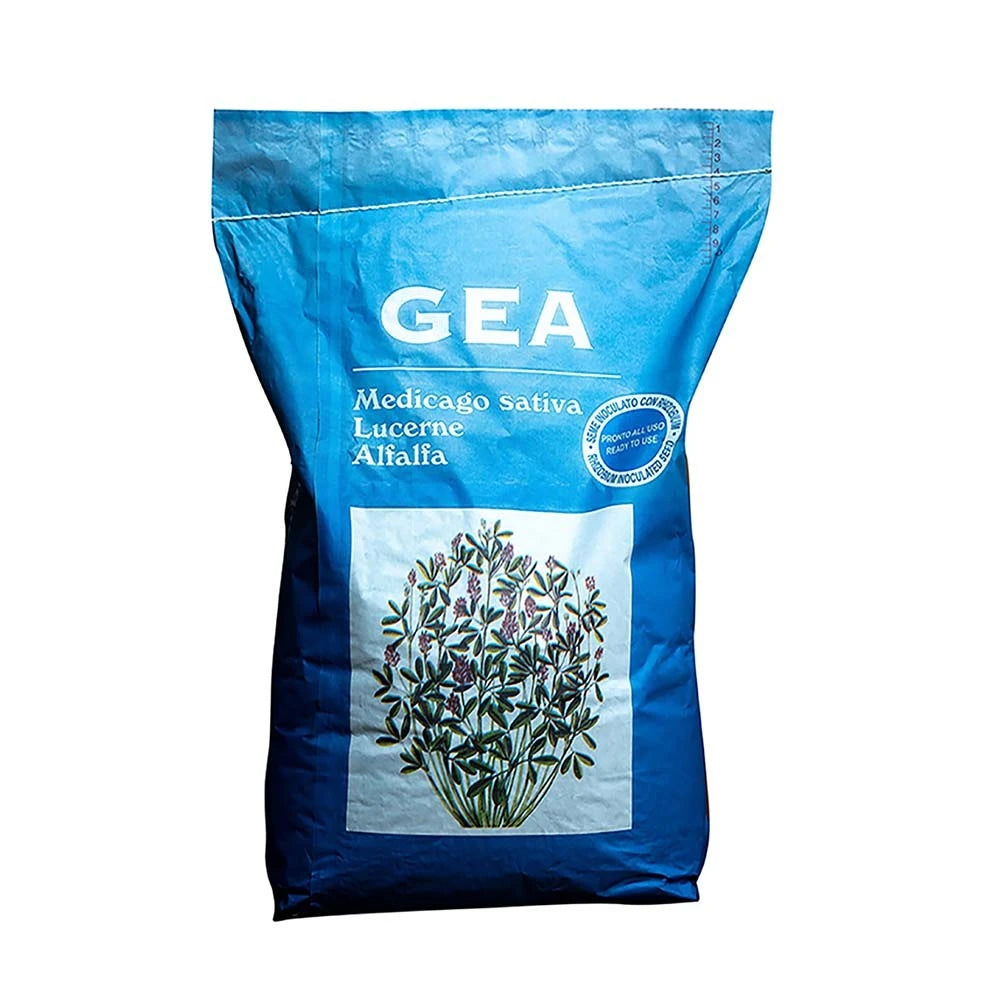 Lucerna Gea SuperMix Drajată - Samanta Tratata cu Rhizobium - Regenerare Rapida, Rezistenta Seceta si Frig - Medicago Sativa