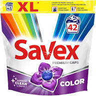 SAVEX DETERGENT SUPER CAPS 64BUC COLOR