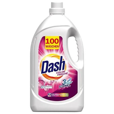 DASH DETERGENT RUFE LICHID 5L COLOR FRISCHE 100 SPALARI