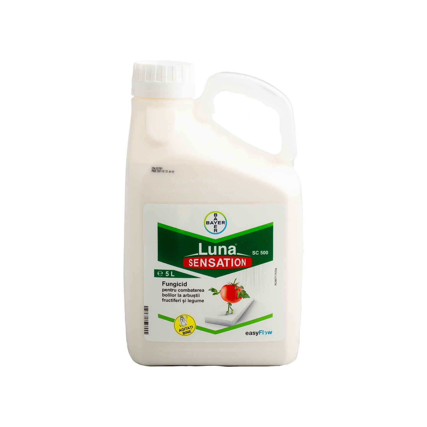 Luna Sensation 500 SC - Fungicid Sistemic si Mezostemic - Zmeur, Coacaz, Agris, Fasole, Salata, Tomate - Putregai Cenusiu, Fainare, Bayer