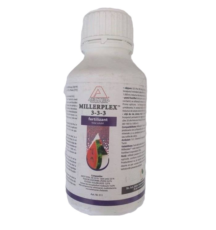Biostimulator Crestere Millerplex- Cereale, Legume, Pepeni, Vita de Vie , Pomi Fructiferi