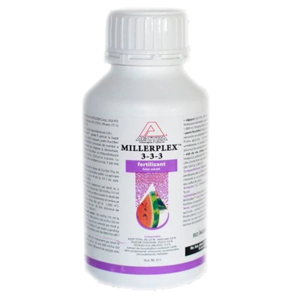 Biostimulator Crestere Millerplex- Cereale, Legume, Pepeni, Vita de Vie , Pomi Fructiferi