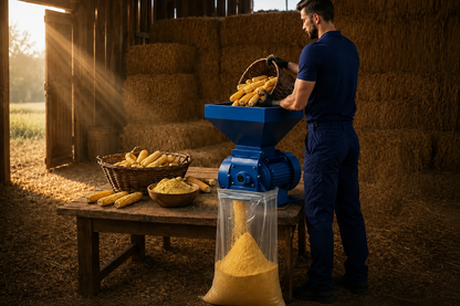 Moară electrică pentru cereale și știuleți – motor 4.5 kW, bobinaj 100% cupru