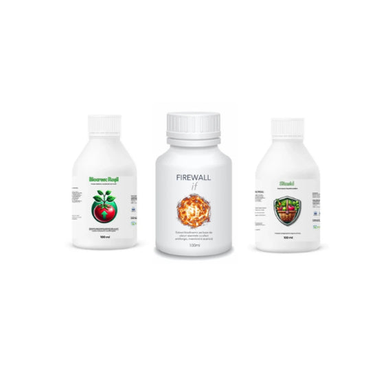 Pachet tratament si nutritie tomate/rosii BIO Stimulator de legare Biocresc Rosii, 100 ml + Extract 