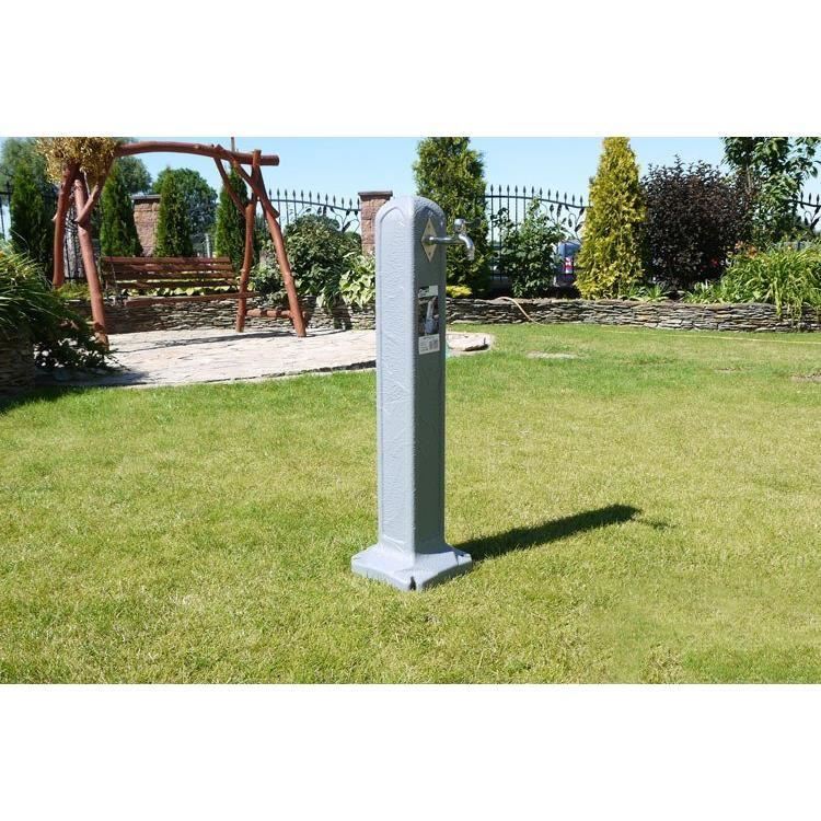 Masca robinet de gradina, cu adaptor furtun, gri, 90 cm, Itwan