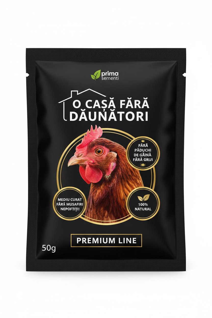 Prima Păduchi de Gaină – Diatomaceous Earth – Insecticid Natural Mecanic – Ouă, Larve, Adulți – Prima Sementi