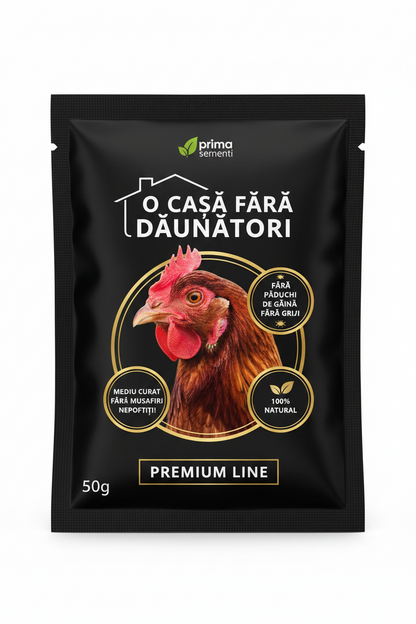 Prima Păduchi de Gaină – Diatomaceous Earth – Insecticid Natural Mecanic – Ouă, Larve, Adulți – Prima Sementi