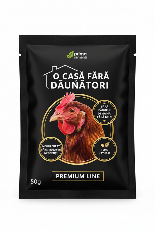 Prima Păduchi de Gaină – Diatomaceous Earth – Insecticid Natural Mecanic – Ouă, Larve, Adulți – Prima Sementi