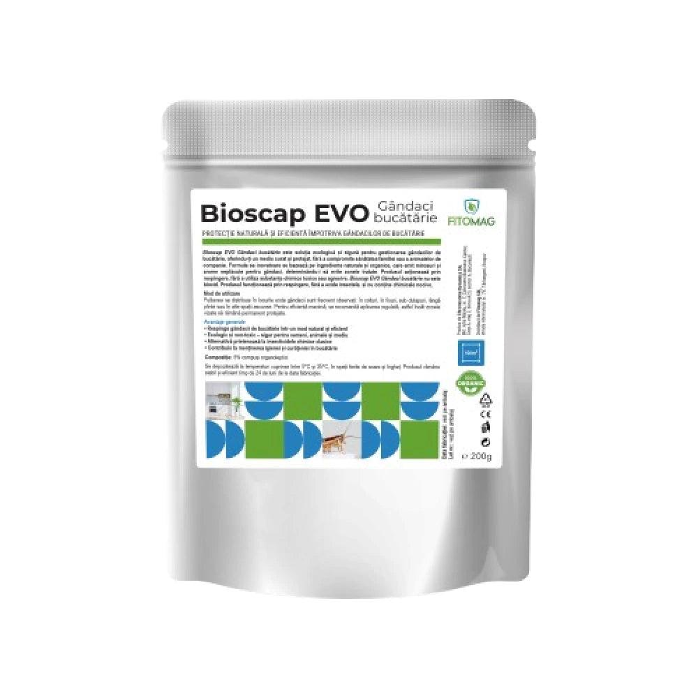 BioScap Evo Insecticid Bio Granule Anti-Gandaci Bucatarie Canalizare – Bucatarie, Depozite, Restaurante, Interior  –  Formula Evo Persistenta Marita  –  Compusi Organoleptici 5%