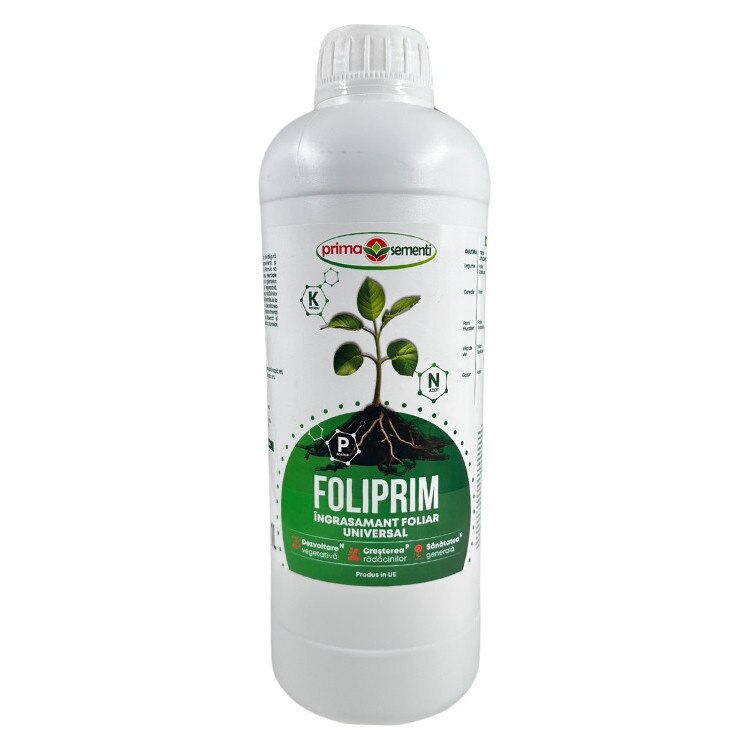 FOLIPRIM 1L - Ingrasamant NPK pentru Flori, Legume si Pomi