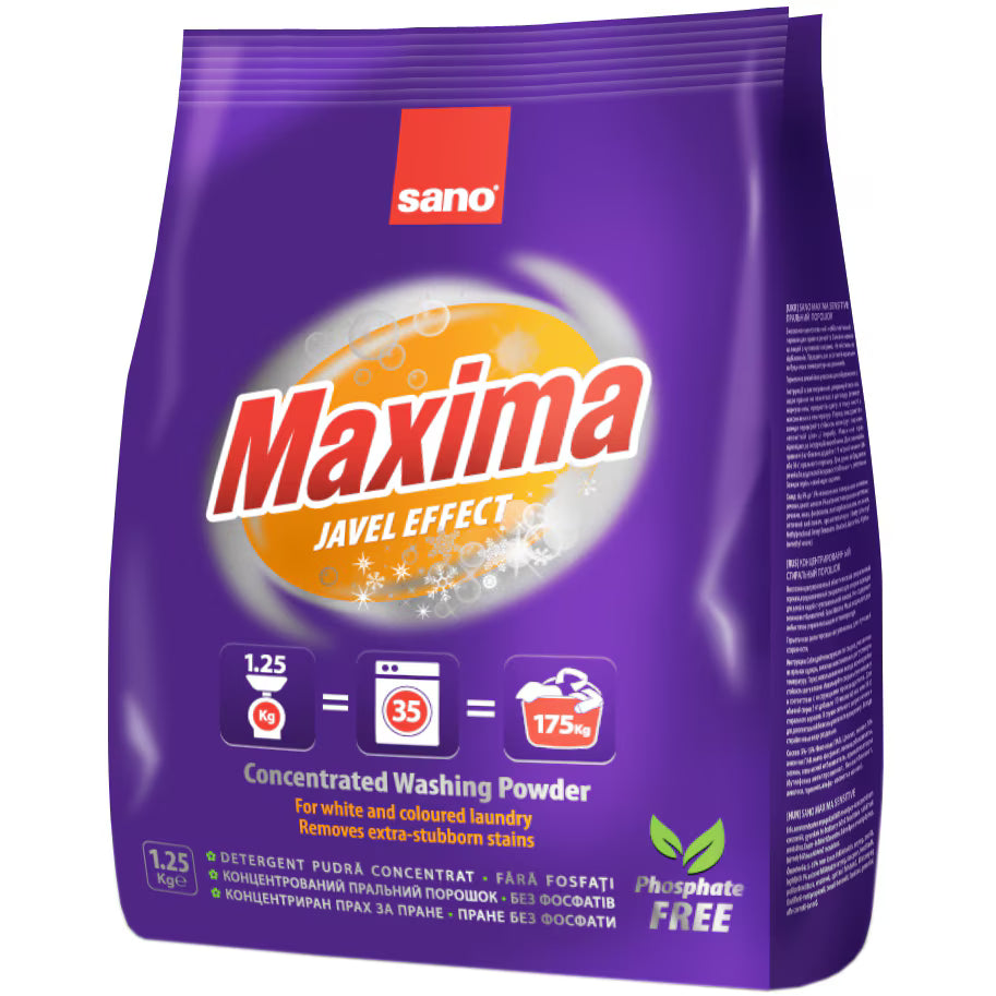 SANO MAXIMA DETERGENT 1.25KG JAVEL