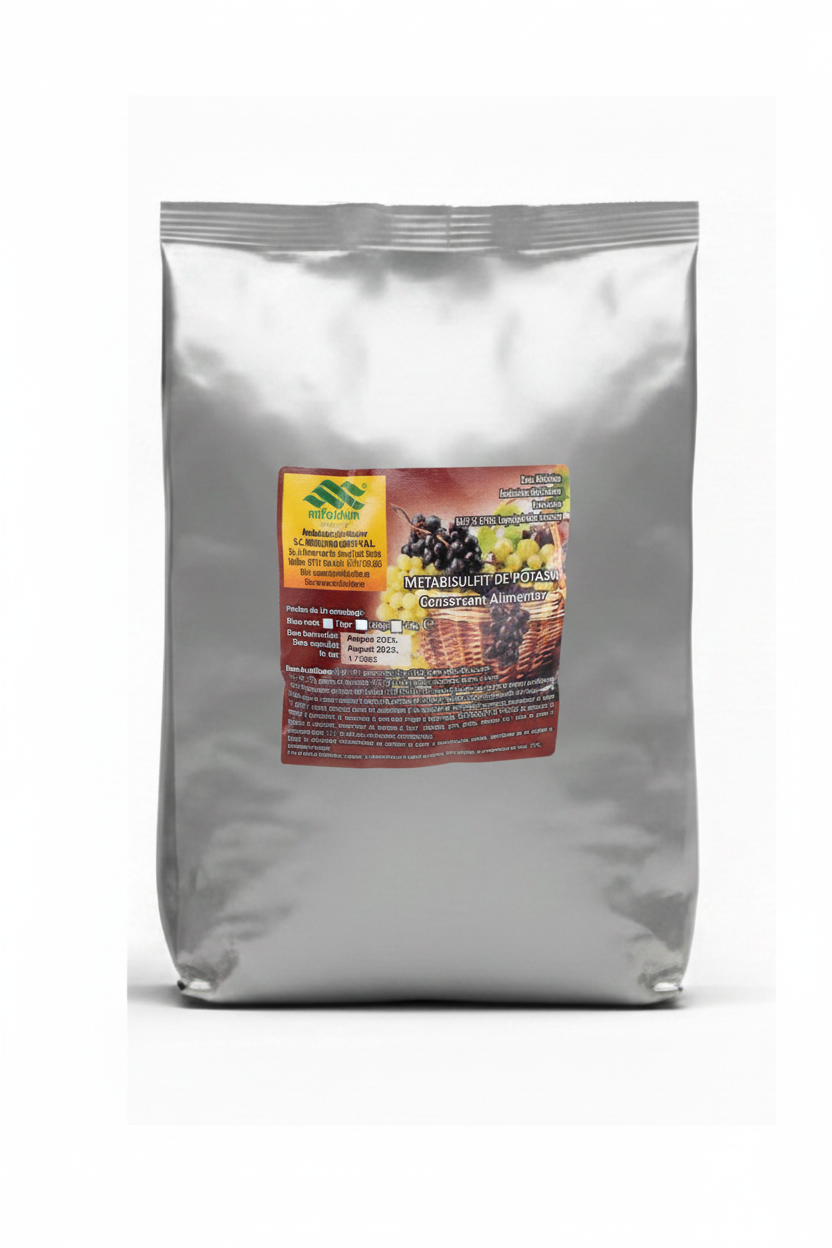 Metabisulfit de Potasiu - Conservant Alimentar pentru Vin, Legume si Fructe - Antioxidant, Antimicrobian - Mifalchim