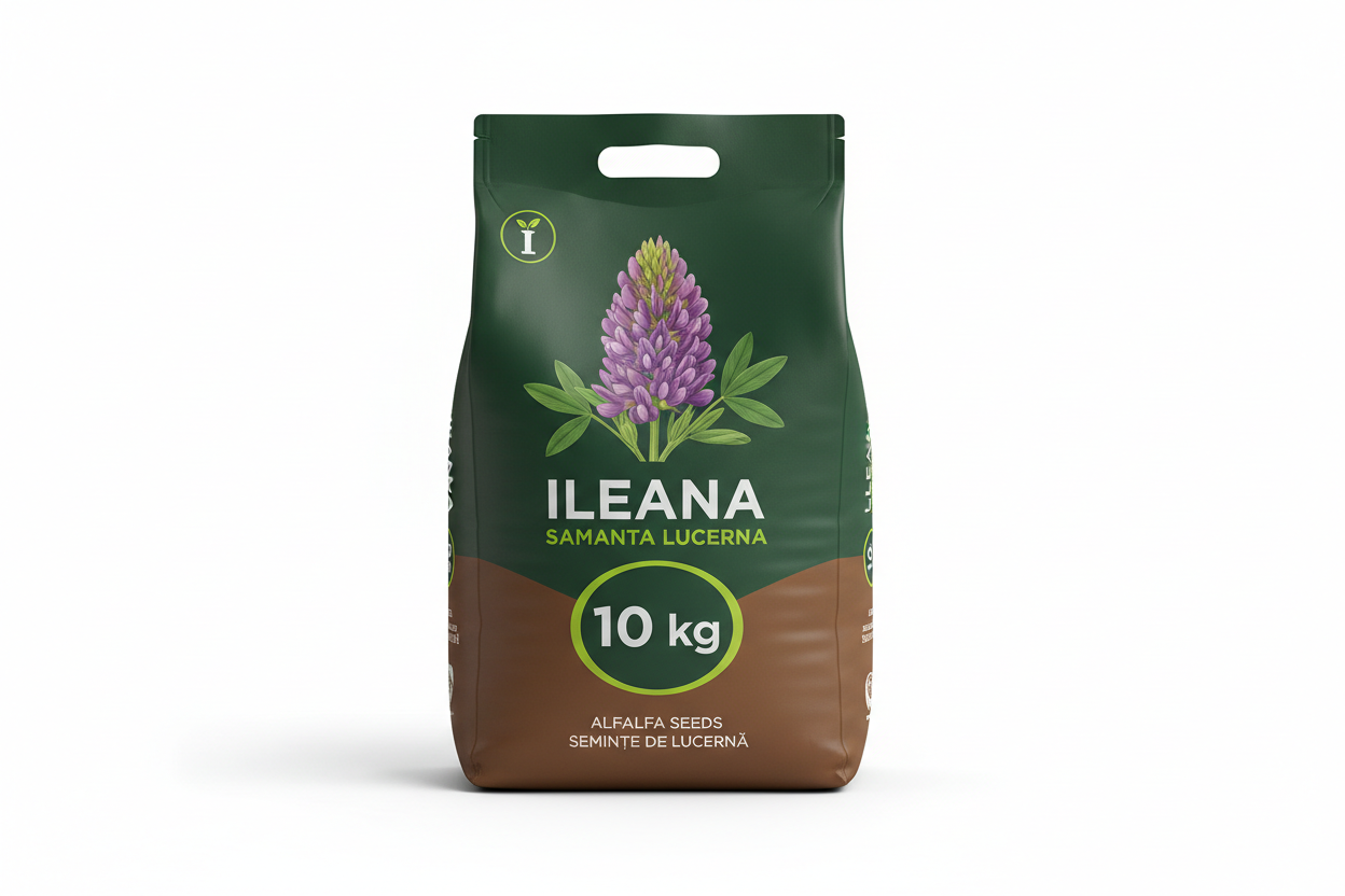 Semințe de lucernă Ileana C1 (Medicago Sativa) – soi românesc productiv, rezistent la secetă