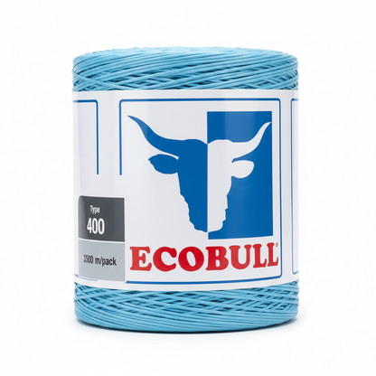 Sfoară de Balotat Ecobull Albastră 400m/kg pentru Prese, Solarii și Sere