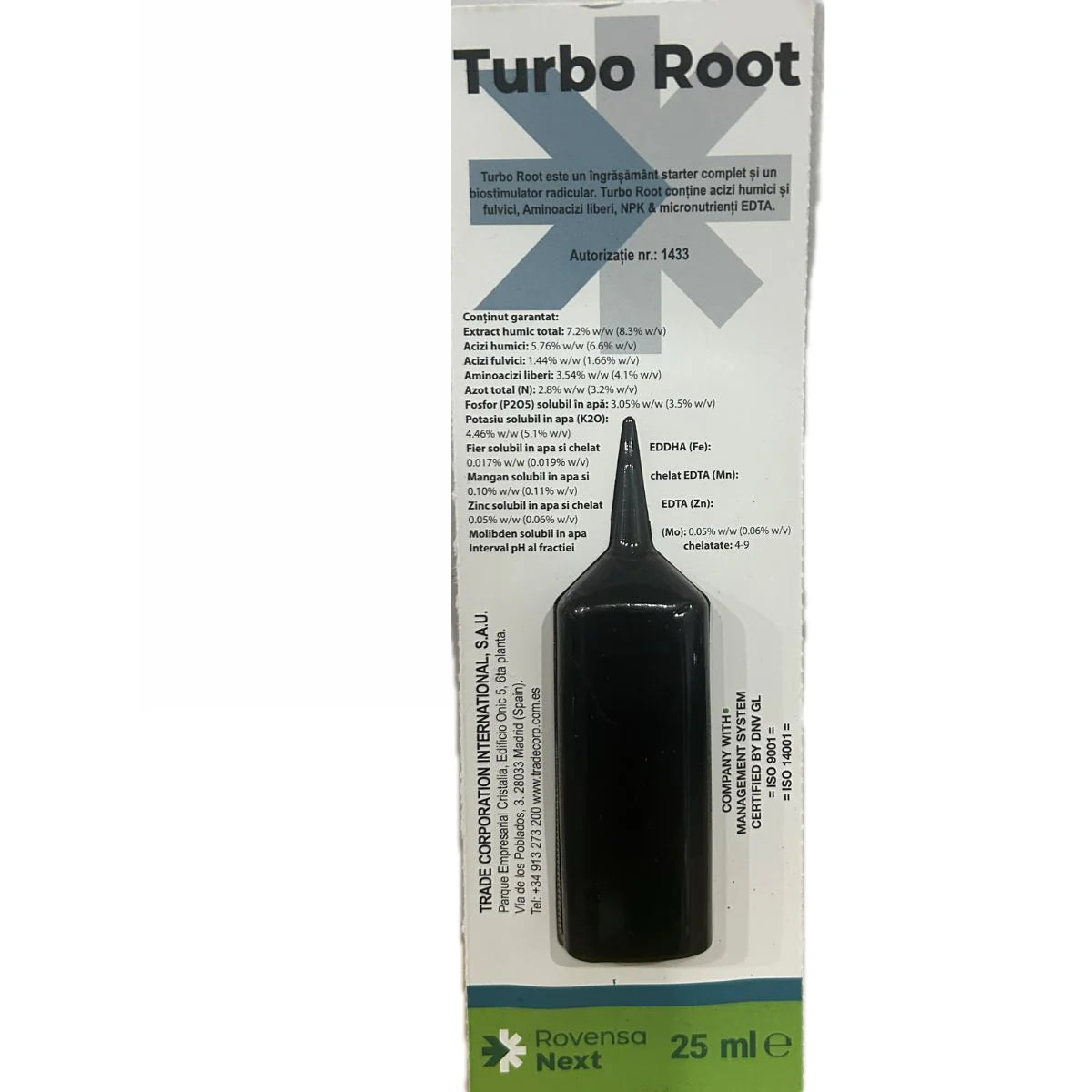 Stimulator de inradacinare TURBO ROOT -Acizi humici si fulvici, Aminoacizi liberi, NPK - SolPlant.ro