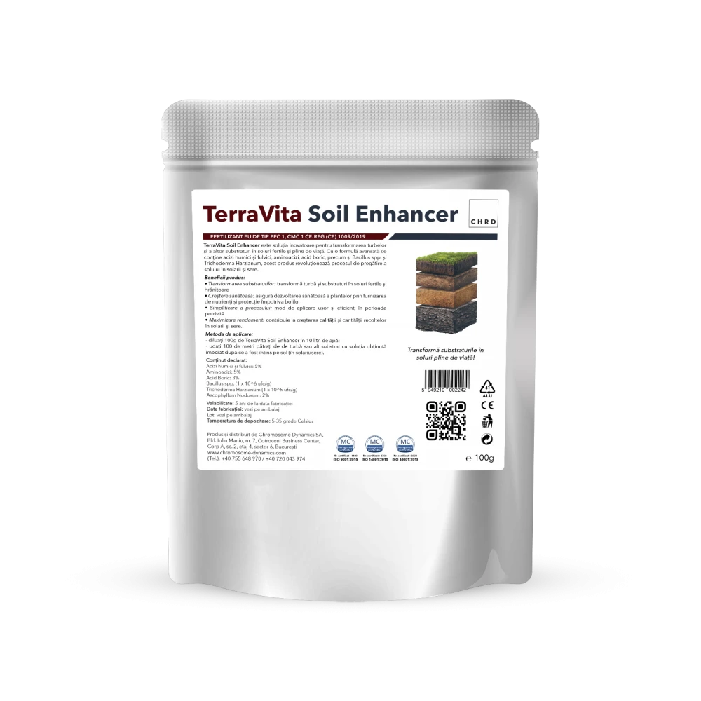 TerraVita Soil Enhancer Amendament Pe Baza Microorganisme Pentru Sol Si Turba