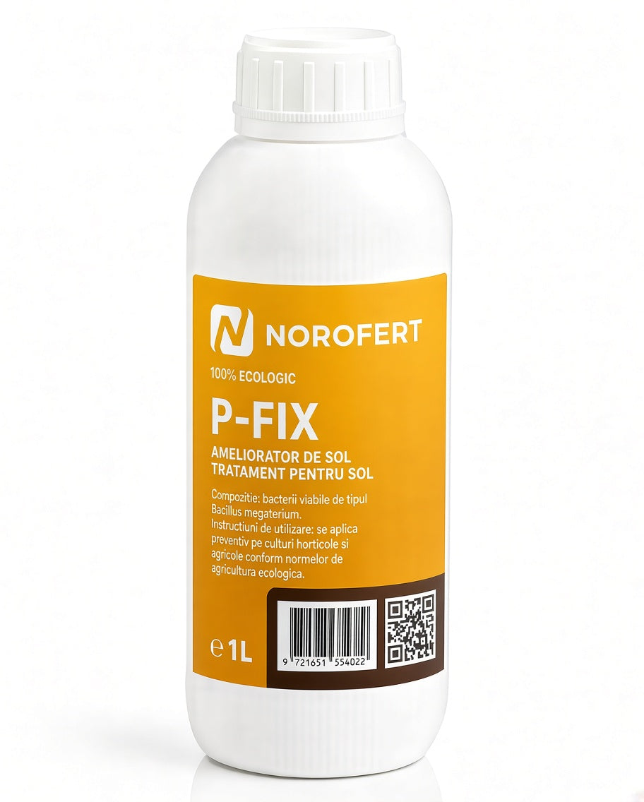 Tratament Sol P-Fix - Lichid, BIO, Solubilizare Fosfor -  Norofert