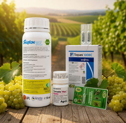 Pachet Complet Vita-de-Vie - Deltagri 5ml + Curzate Max 25ml + Topas 5ml + Siapton 50ml - Protectie Totala Mana, Fainare si Molie (10L Apa)
